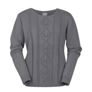 EQL by Kerrits Lucky Horseshoe Cable Equestrian Sporty Preppy Sweater Size XL